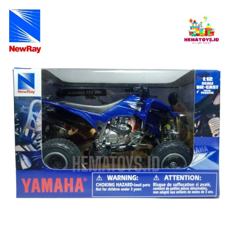 Quad miniature Yamaha 450 YFZ 1/12°