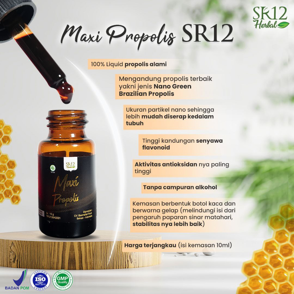 Jual Maxi Propolis Sr12 100 Produ Herbal Menjaga Daya Tahan Tubuh Menrunkan Glukosa Darah 0942