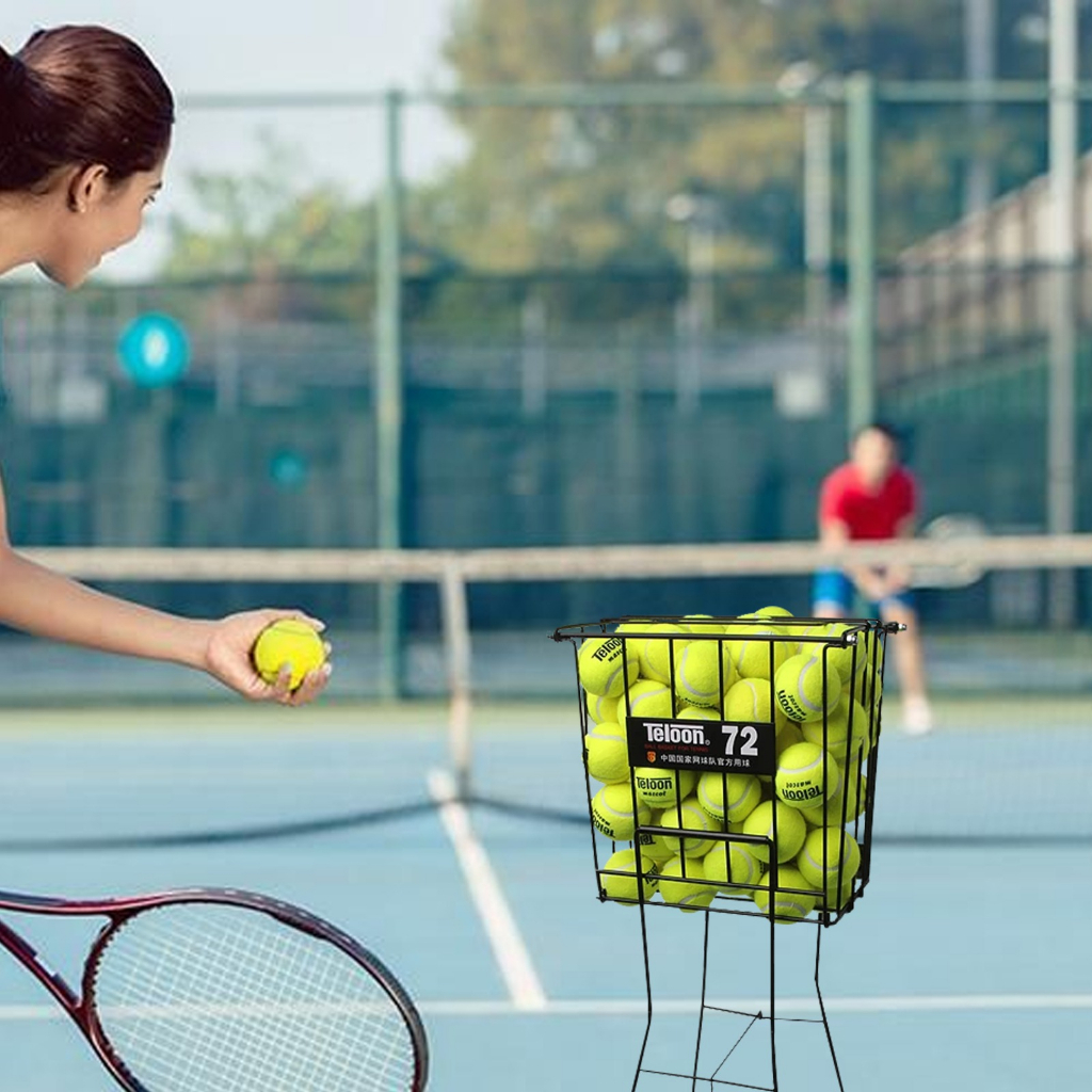 Jual Keranjang Bola Tenis Portable Dengan Roda Keranjang Roda Bola
