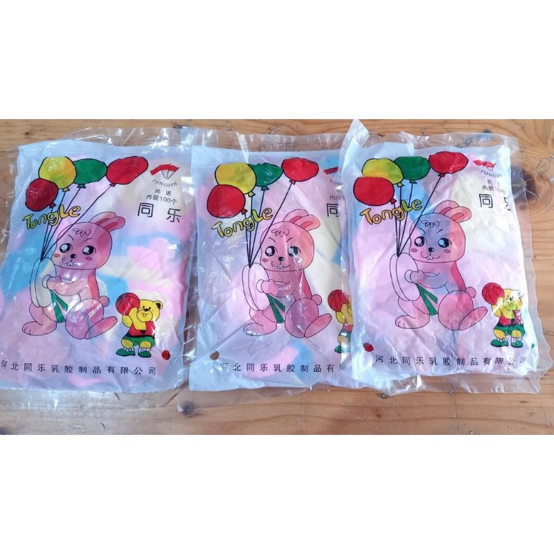 Jual mainan balon 7 inch 1 pak isi 100 pcs | Shopee Indonesia