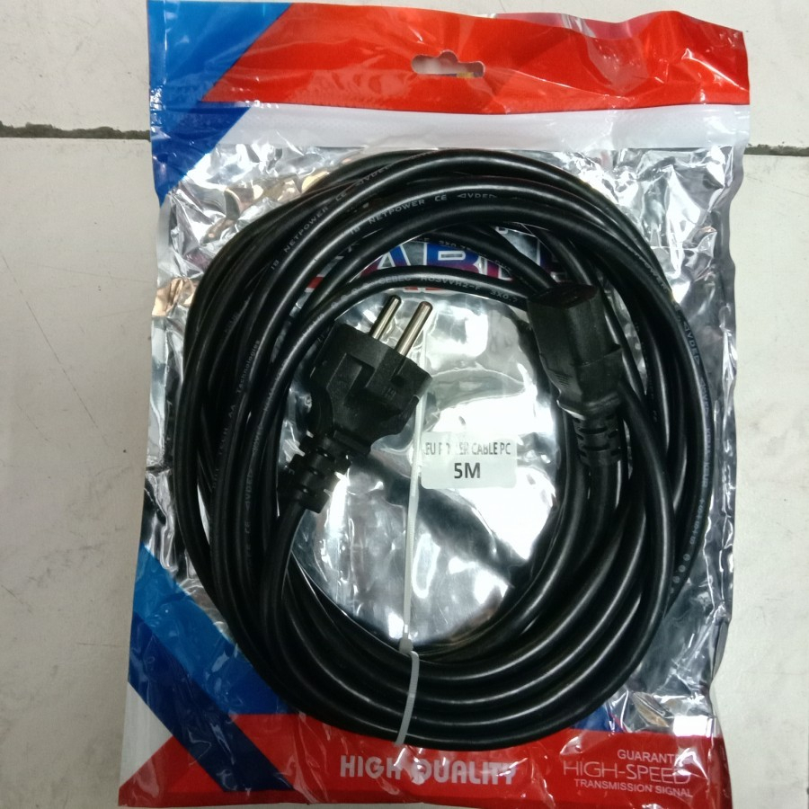 Jual KABEL POWER CPU 10 METER UKURAN 3x0.75mm 10 250A~ / KABEL POWER PC ...