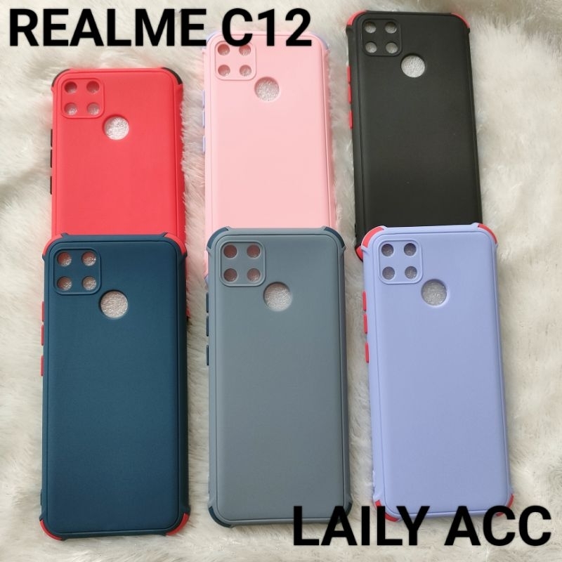 Jual Softcase Macaron Anti Crak Pro Camera Terbaru REALME C12
