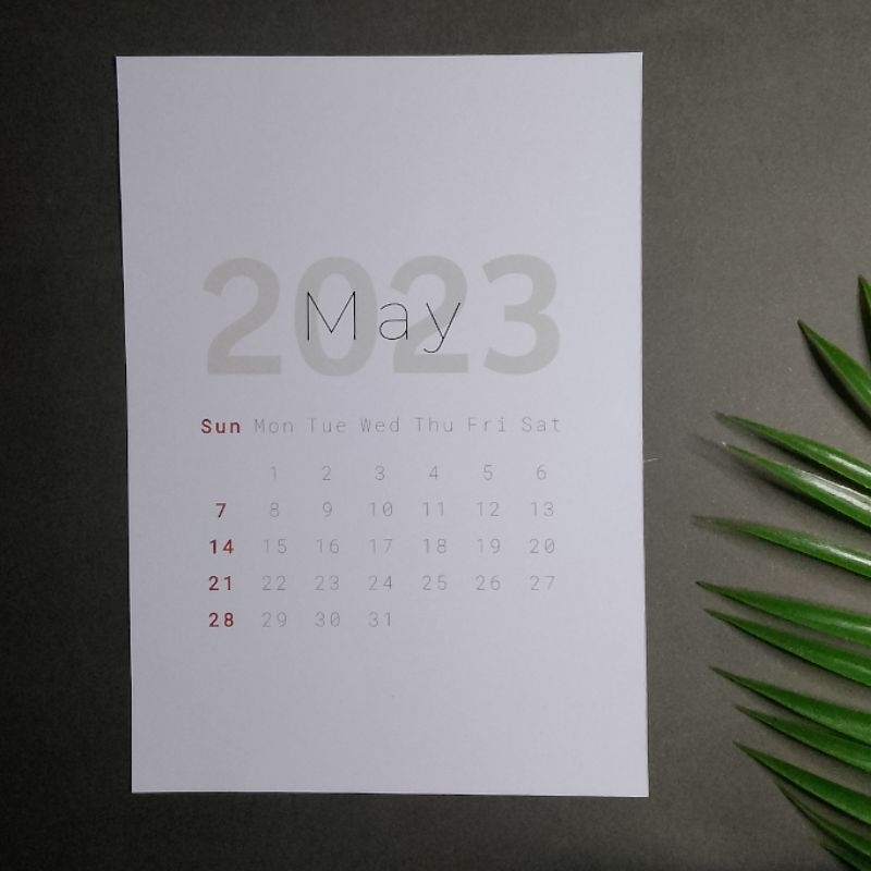 Jual Kalender 2023 Minimalis Estetik Shopee Indonesia 