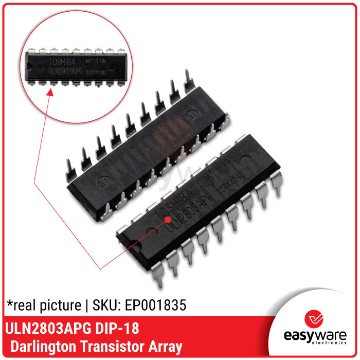 Jual ULN2803APG DIP-18 ULN2803 ULN2803A Darlington Transistor Array ...