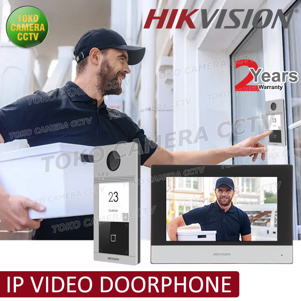 Jual Hikvision Ip Video Doorbell Door Viewer Kamera Bell Pintu Intercom