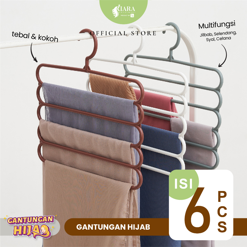 Jual Kiara Gantungan Hijab Susun Gantungan Jilbab Hanger Pakaian