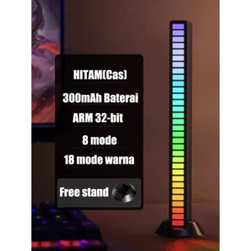 Lampu Musik LED RGB Bar Strip Spectrum Sound Control Atmosphere Light Music Level Light