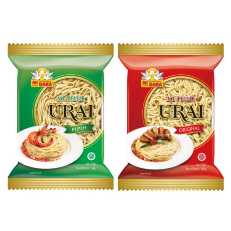 Jual Mie telur Urai Original dan Pipih burung dara 140gr | Shopee Indonesia