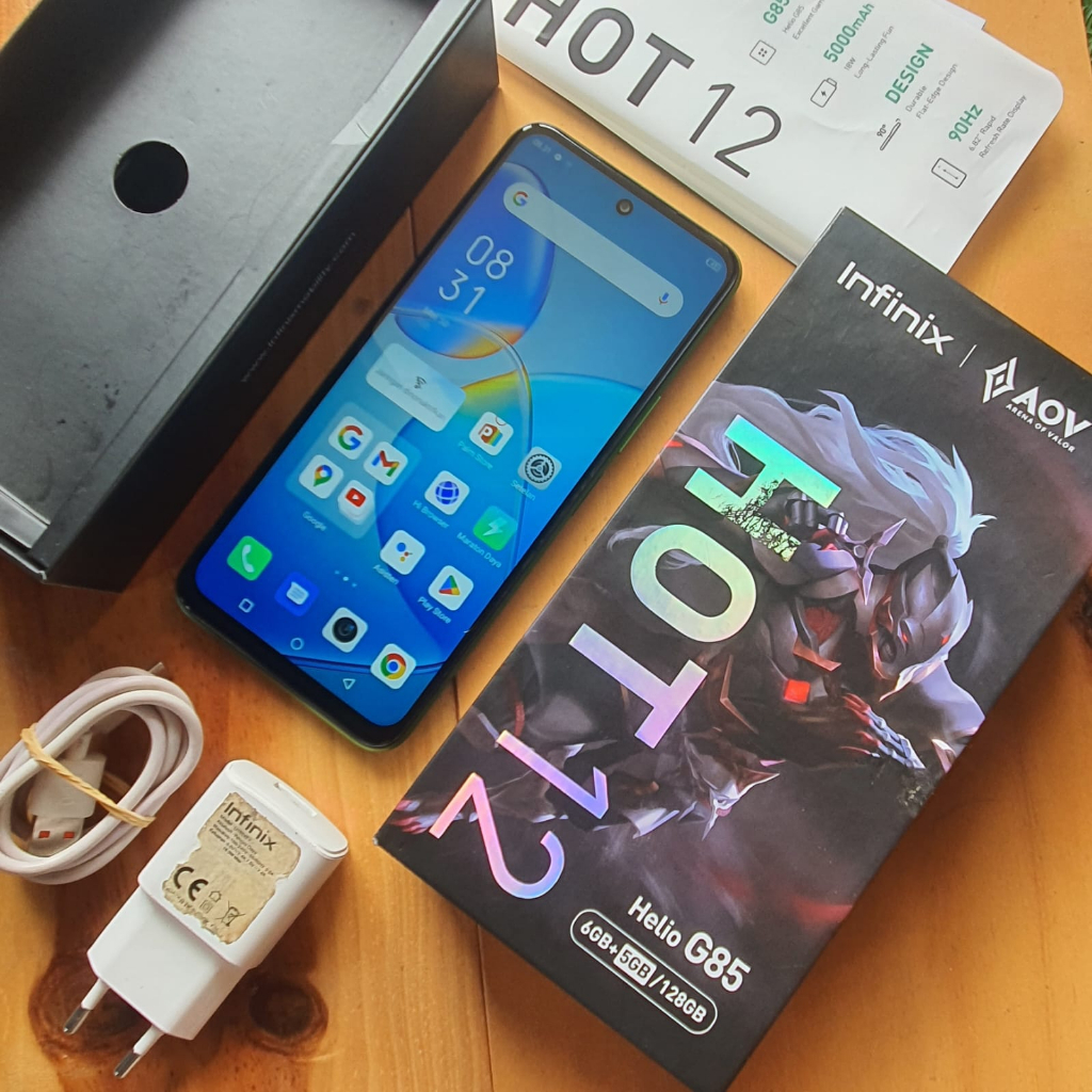 Jual INFINIX HOT 12 SECOND 6/128GB HANDPHONE SECOND HP SEKEN HP BEKAS ...