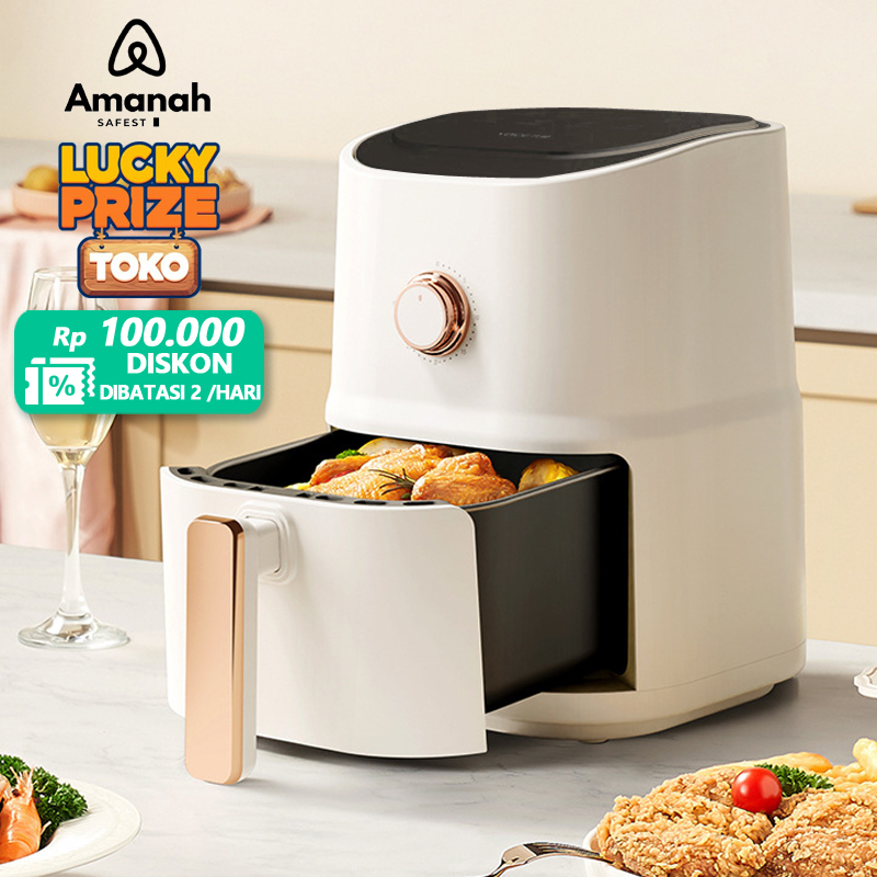 Jual Amanah air fryer murah 3.5L penggorengan tanpa minyak 800 watt