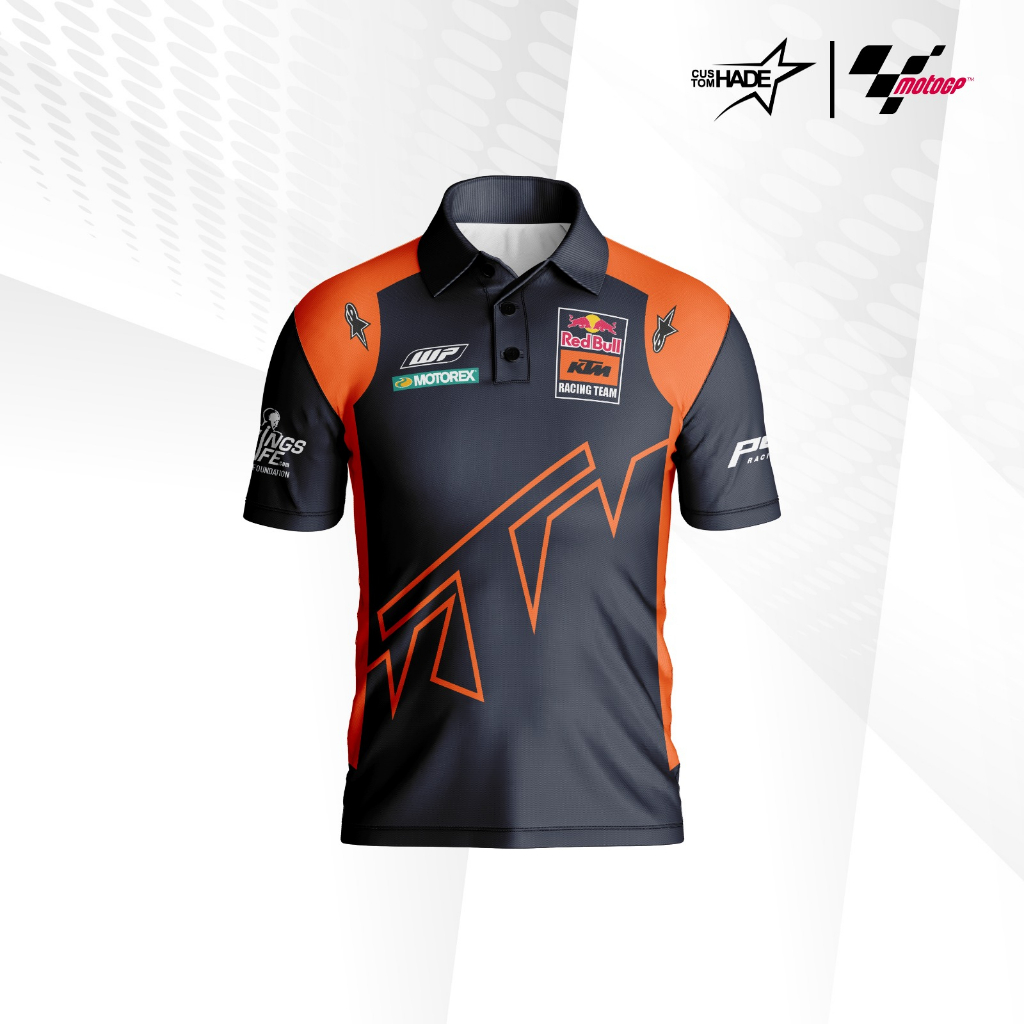 Jual Baju Polo Shirt Kaos Kerah Team Redbull Ktm Motogp Series Full Printing Customhade Shopee 7839