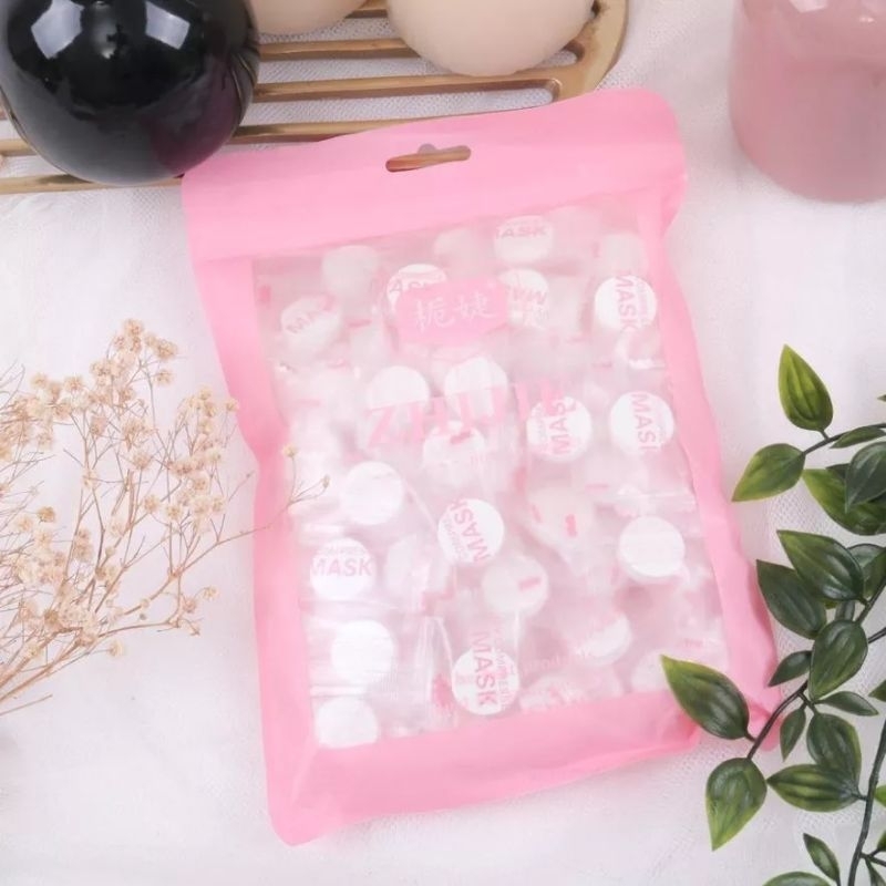 Jual COMPRESSED PAPER MASK / MASKER TISSUE / MASKER WAJAH PERMEN ...
