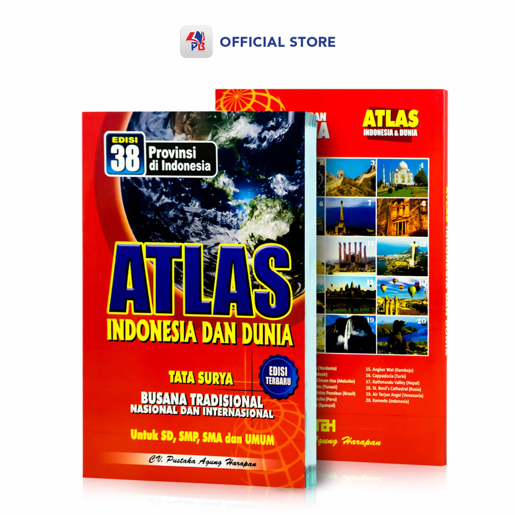 Jual Buku Atlas 38 Provinsi Edisi Terbaru / Atlas Indonesia dan Dunia ...