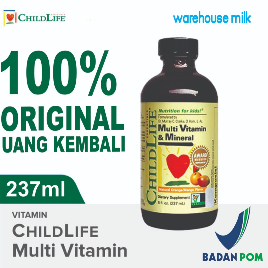 Jual CHILDLIFE CHILD LIFE MULTIVITAMIN & MINERAL MULTI VITAMIN NUTRISI