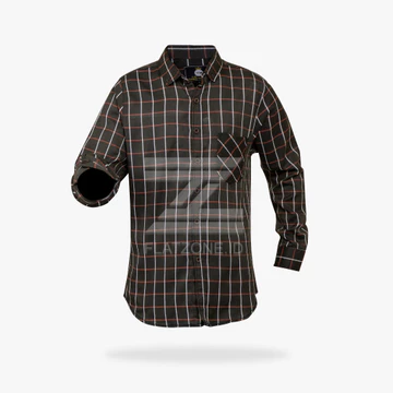 Flatzone Kemeja Flanel Lengan Panjang Pria Premium