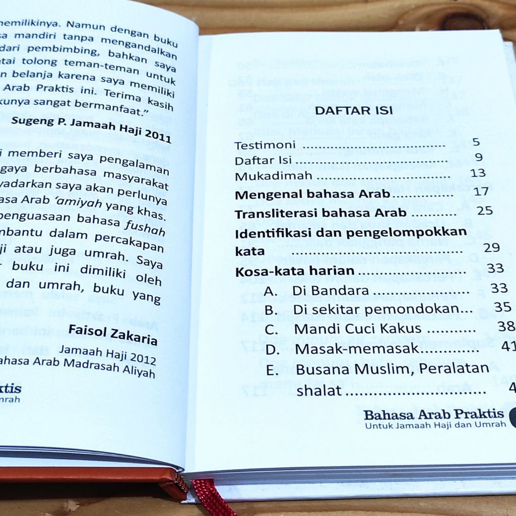 Jual Buku Bahasa Arab Praktis untuk Jamaah Haji dan Umrah - Rafiq ...