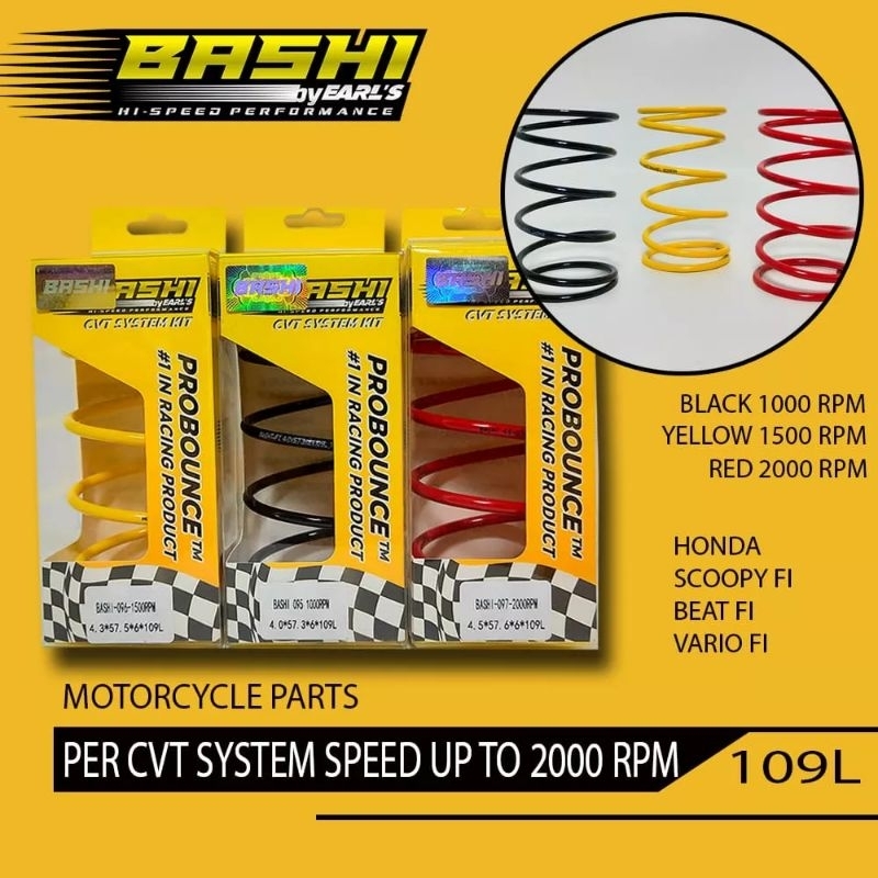 Jual PER CVT BASHI RACING BEAT FI SCOOPY GENIO VARIO 110 SPACY BEAT ...