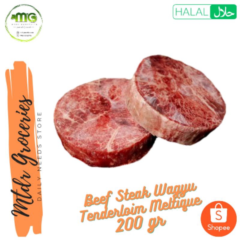 Jual Daging Sapi Tenderloin Steak Wagyu Meltique Beef Tenderloin Wagyu Meltique Gr