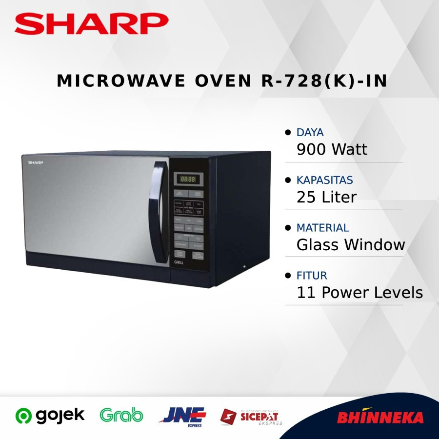 Jual SHARP Microwave Oven R728(K)IN Shopee Indonesia