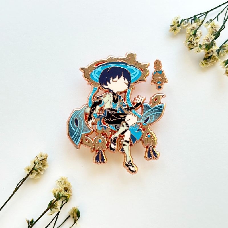 Jual Wanderer Hard Enamel Pin Special Version - Glow In Dark- Genshin ...