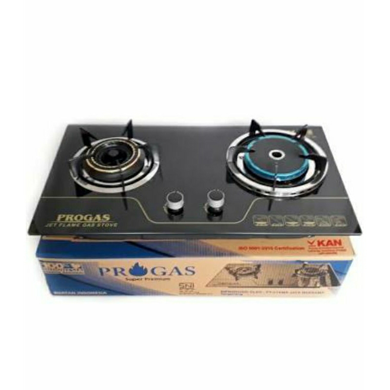 Jual Kompor Gas Tanam Mix Bara 2 Tungku Progas | Shopee Indonesia