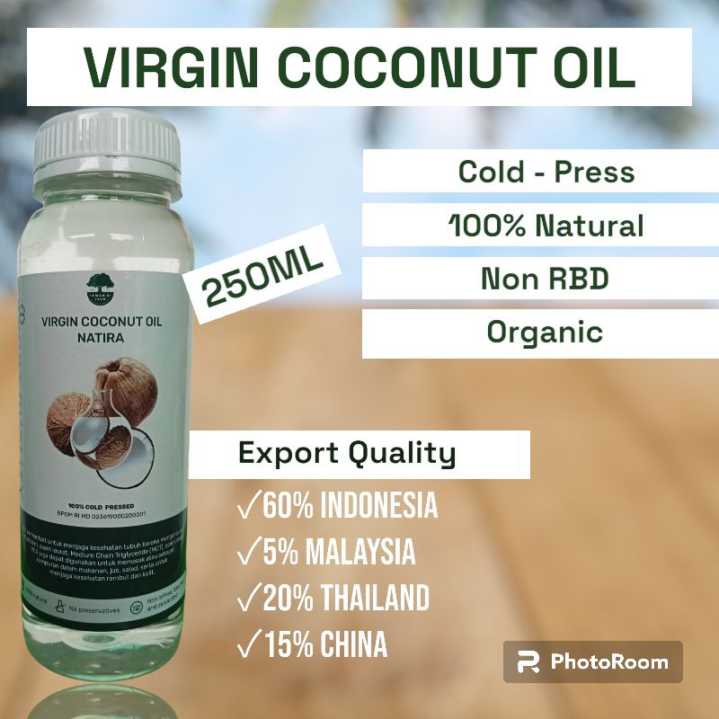 Jual Vco Virgin Coconut Oil Export Quality Bpom Usda Organic Ml Shopee Indonesia