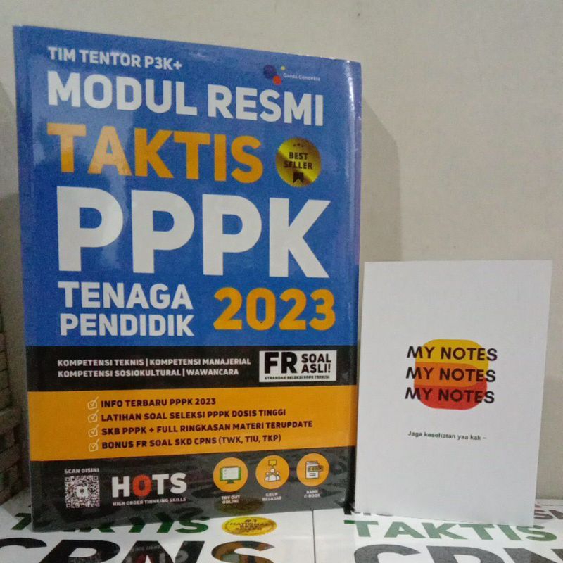 Jual BUKU MODUL RESMI TAKTIS PPPK TENAGA PENDIDIK 2023 ORIGINAL - GARDA ...