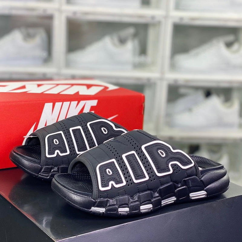 Nike Air More Uptempo Slide Black 28.0cm - 靴