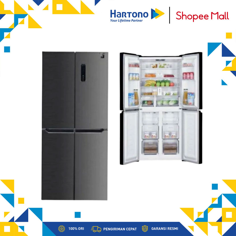 Jual Sharp Multi Door Refrigerator SJIF50PMDS | Shopee Indonesia