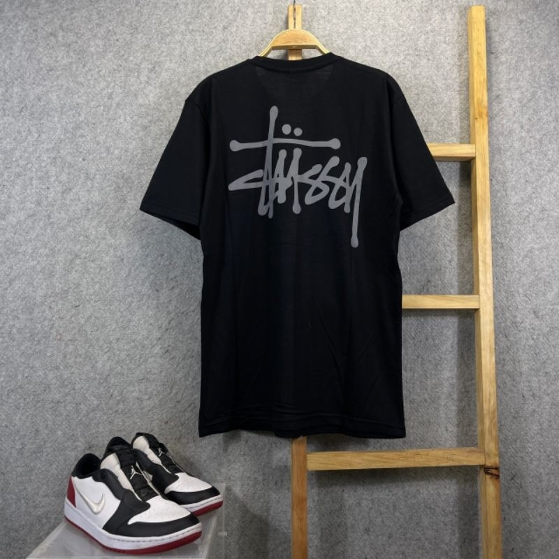 KAOS BAJU STUSSY LOGO BASIC PREMIUM ORIGINAL