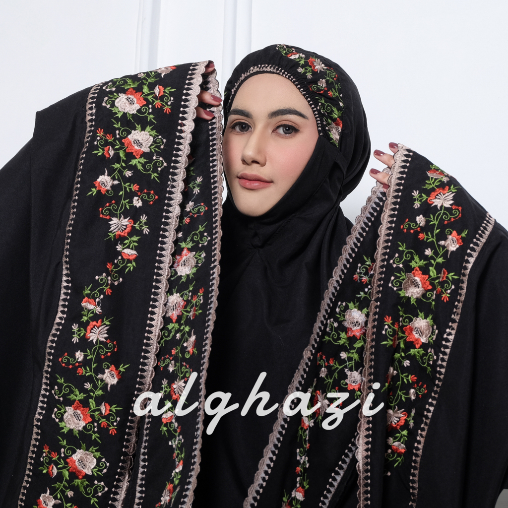 Mukena Vaseena Mukena Bordir Khadijah Dewasa Katun Premium Jumbo
