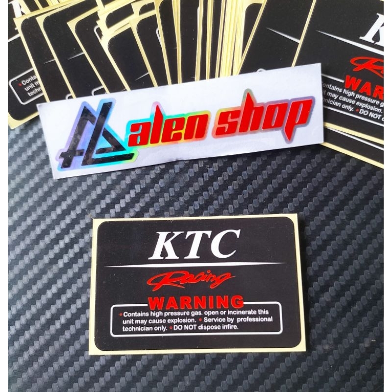 Jual STIKER SHOCK KTC RACING WARNING | Shopee Indonesia