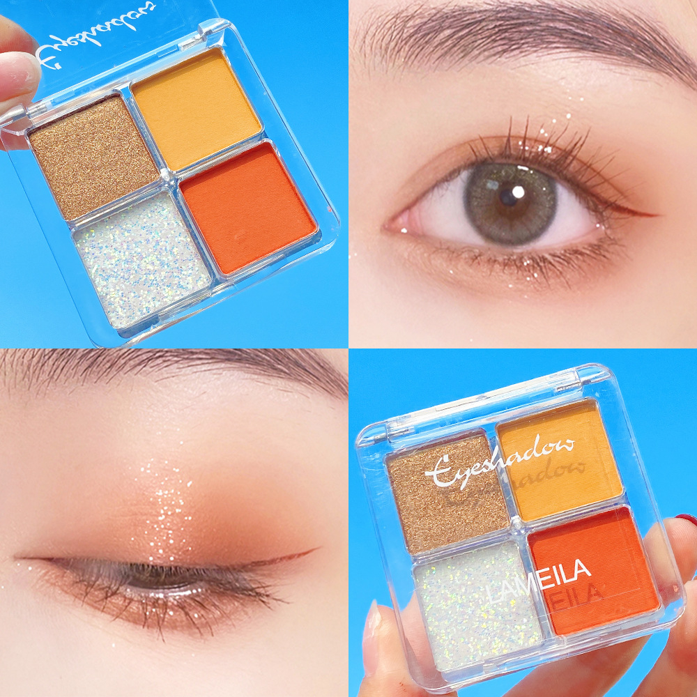 Jual Eyeshadow Glitter 4 Warna Waterproof Tahan Lama 6 Varian Lameila