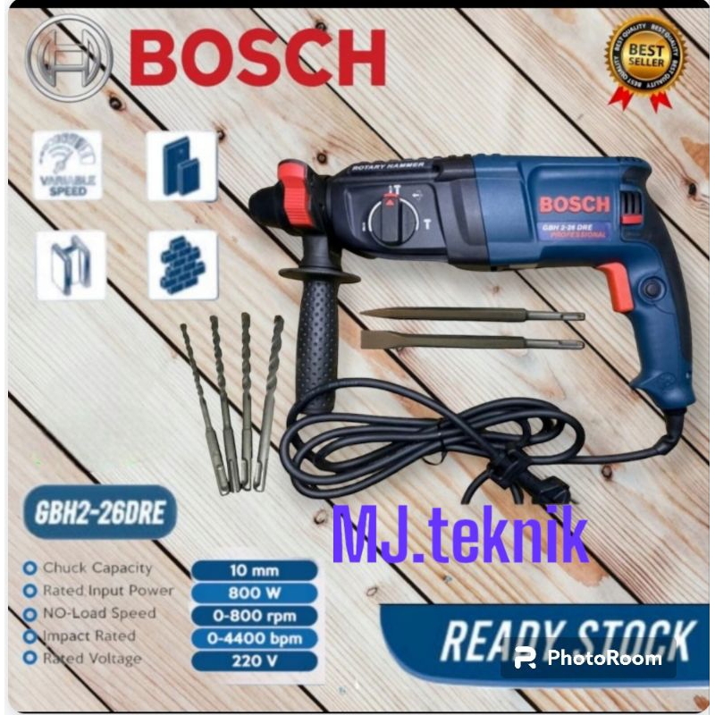 Jual Mesin Bor Bobok Beton Bosch GBH2-26dre & Makita HR2470 Redy ...