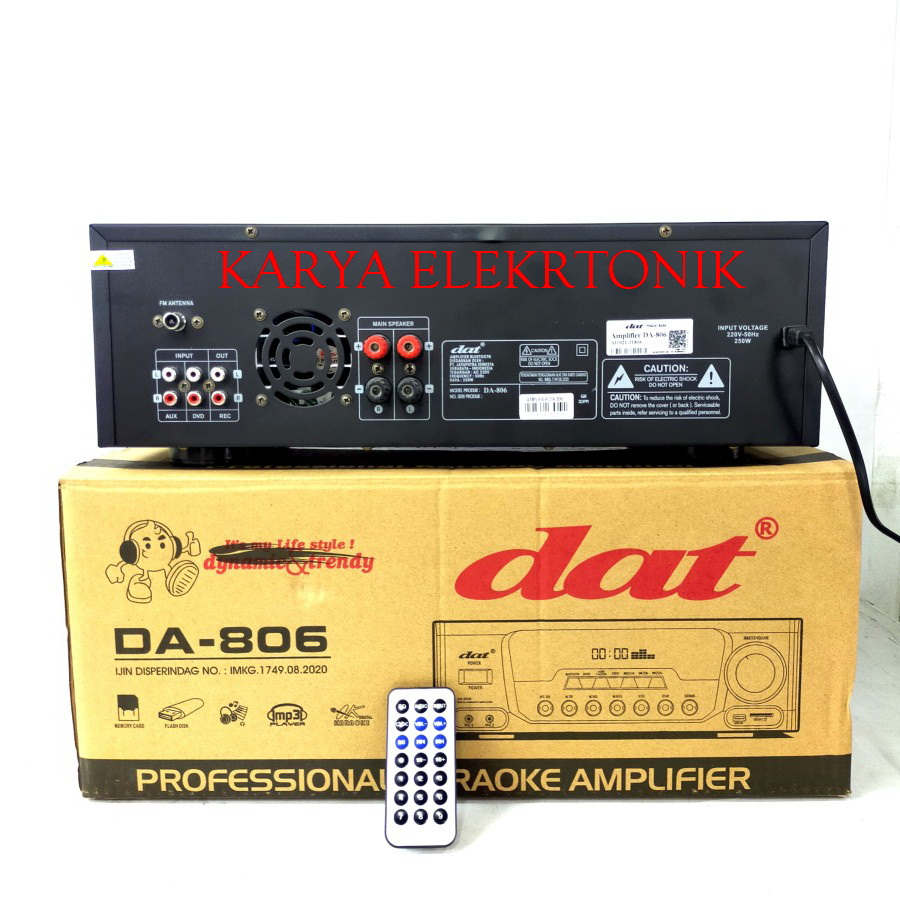 Jual Power Amplifier Dat Da806 / Da 806 Original DAT | Shopee Indonesia