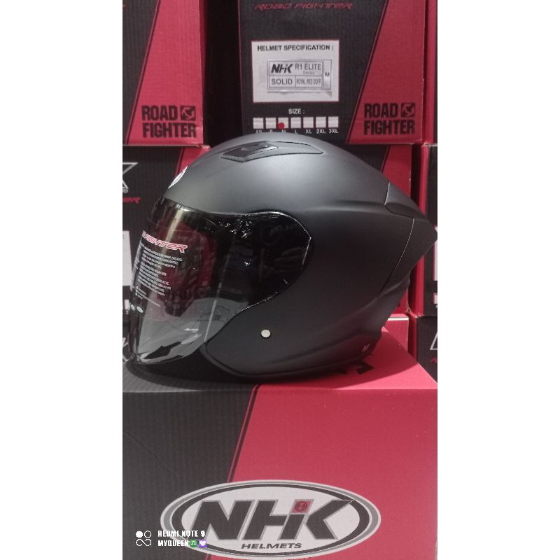 Jual NHK R1 ELITE SOLID NHK R1 MAX SOLID (2 VISOR) | Shopee Indonesia