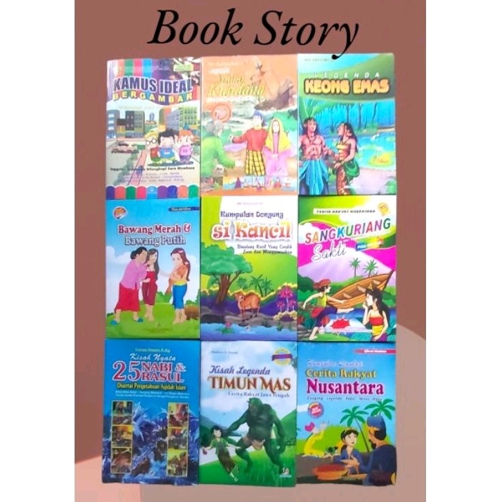 Jual Kamus Ideal Bergambar + Timun Mas + 25 Nabi & Rasul + Cerita