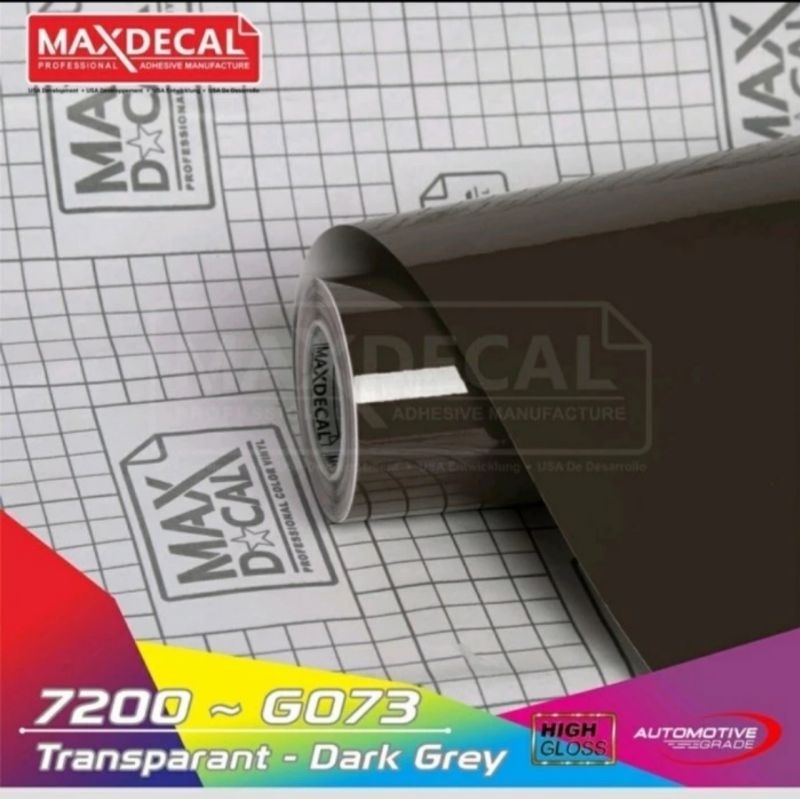 Jual Sticker Skotlite MaxDecal Transparant Hitam (Black Gray) lebar ...