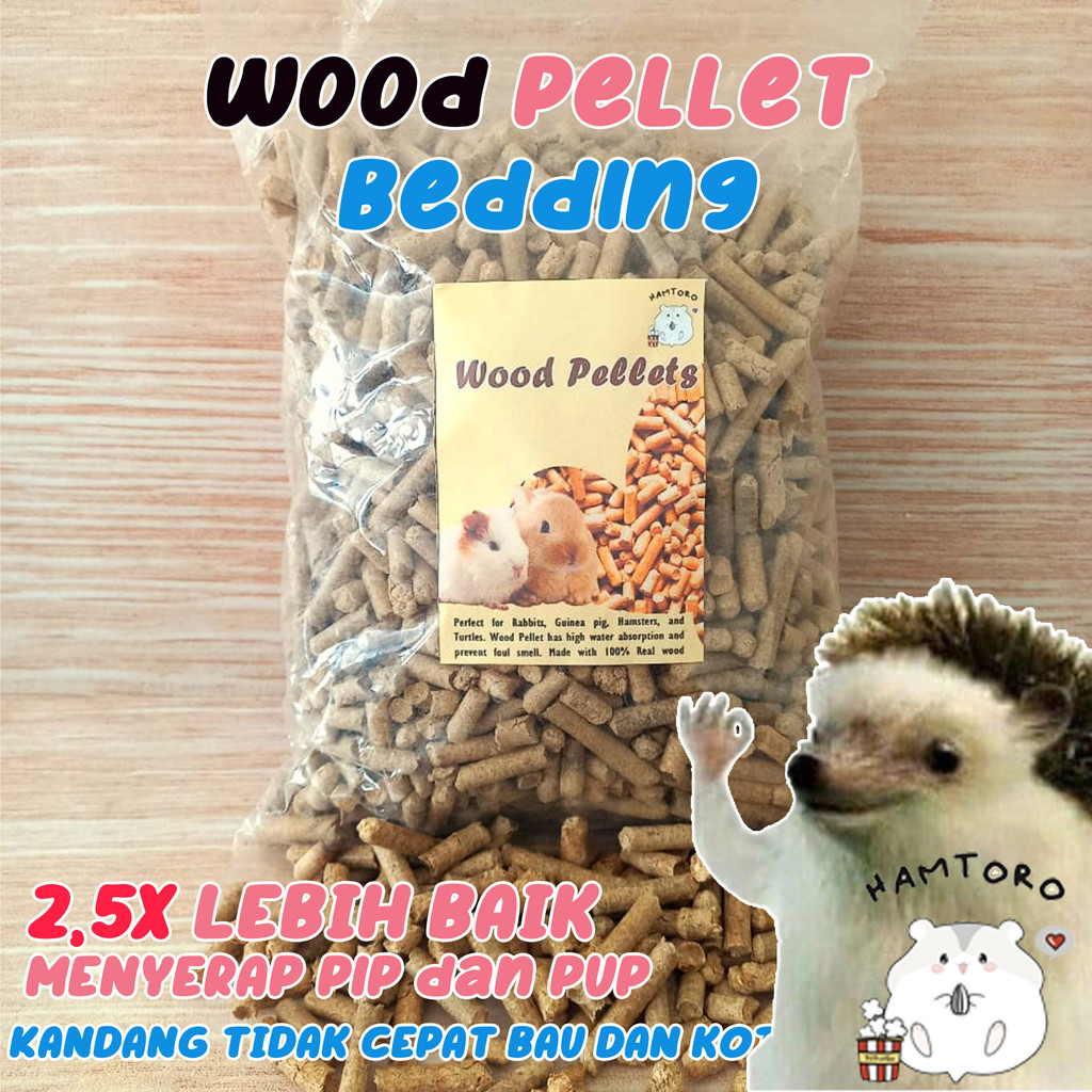 Jual Wood Pellet Bedding Alas Kandang Pelet Kayu Hamster, Landak Mini