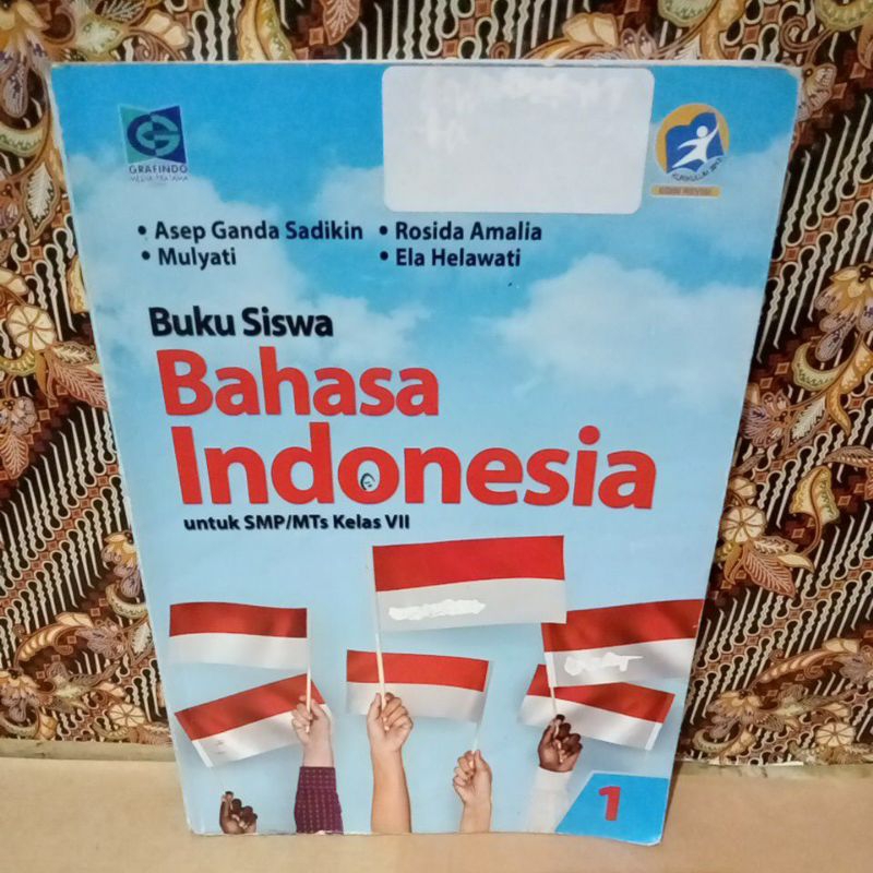 Jual Buku Siswa Bahasa Indonesia SMP Kelas 7 1 VII Revisi | Shopee ...