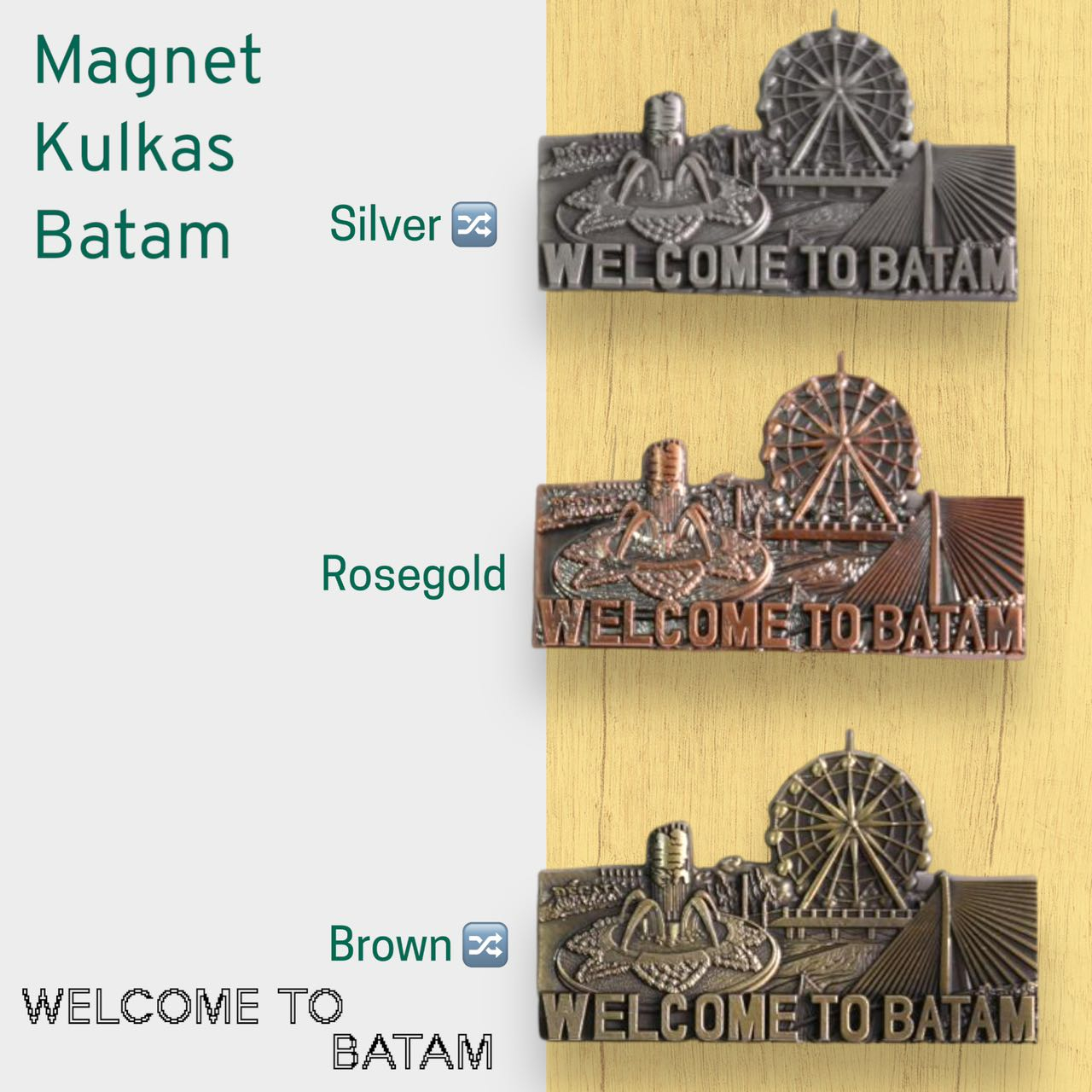 Jual KULKAS BATAM / SOUVENIR BATAM / OLEHOLEH BATAM /