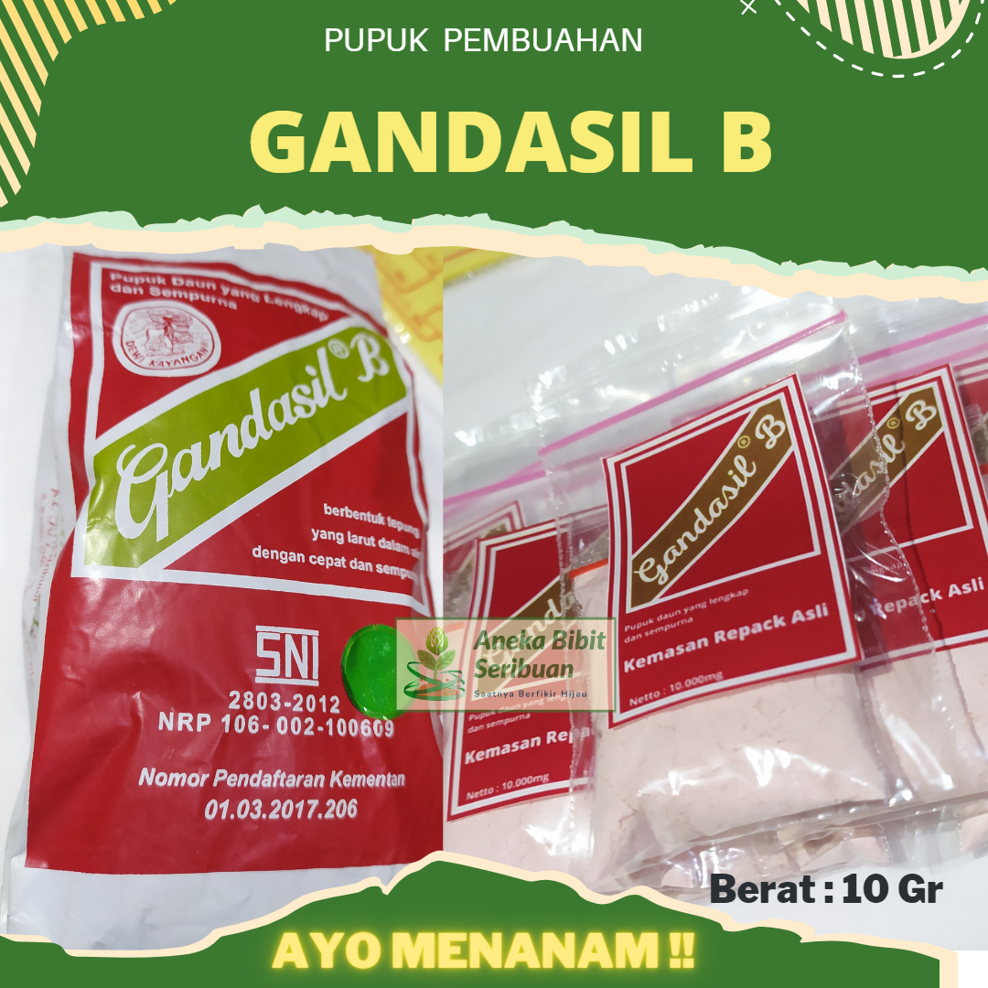 Jual Pupuk Gandasil B Buah NPK Majemuk Fase Generatif Pembungaan ...