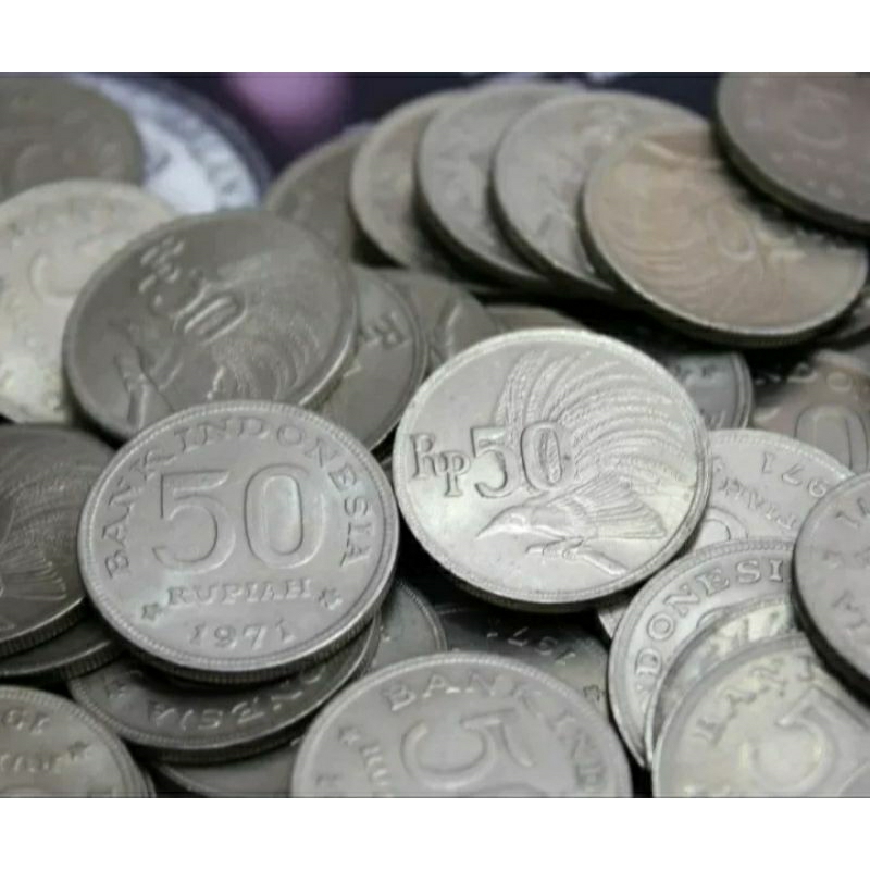 Jual koin kuno 50 rupiah 1971 asli | Shopee Indonesia