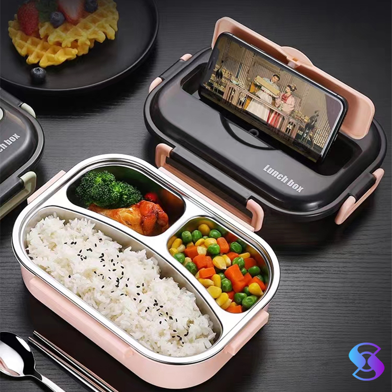 Jual Kotak Makan / Lunch Box Stainless Tahan Panas Dan Anti Tumpah ...