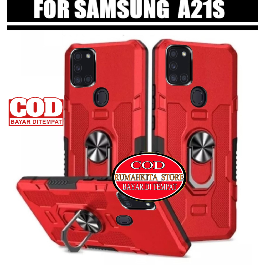 Jual Case SAMSUNG GALAXY A21S NEW Soft Case Robot Hit EYE Ring