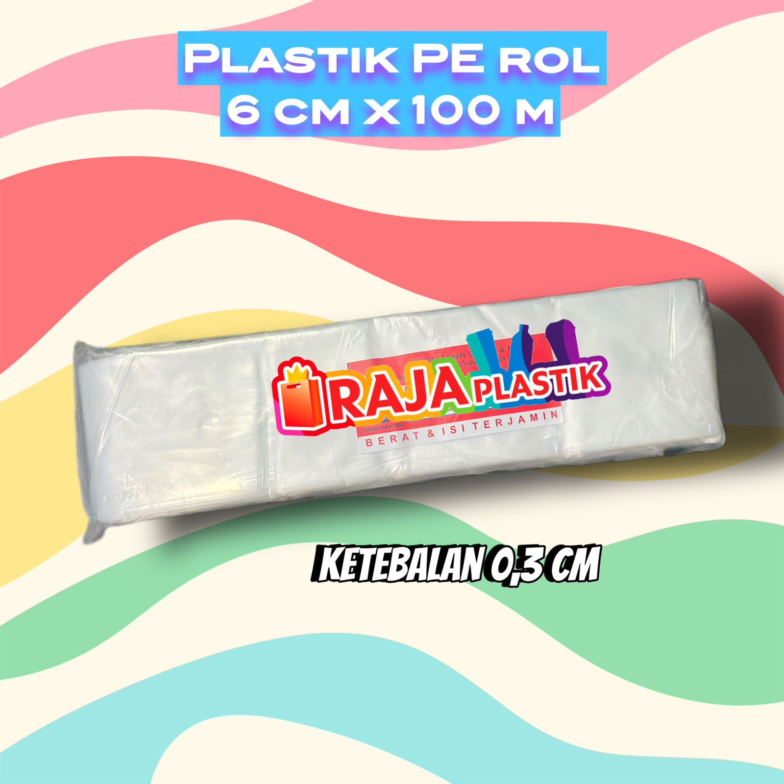 Jual Plastik PE Roll / Plastik Roll Bahan PE bentuk roll / Plastik Es ...