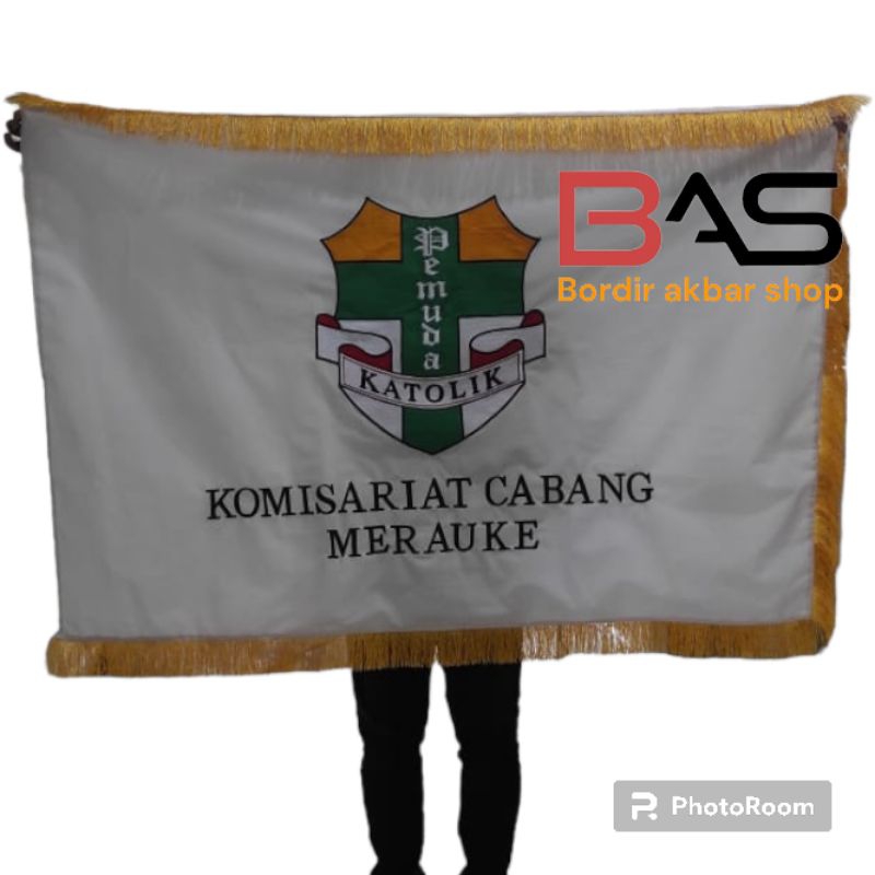 Jual BENDERA PATAKA PEMUDA KATOLIK/BENDERA CUSTOM/BENDERA BORDIR ...