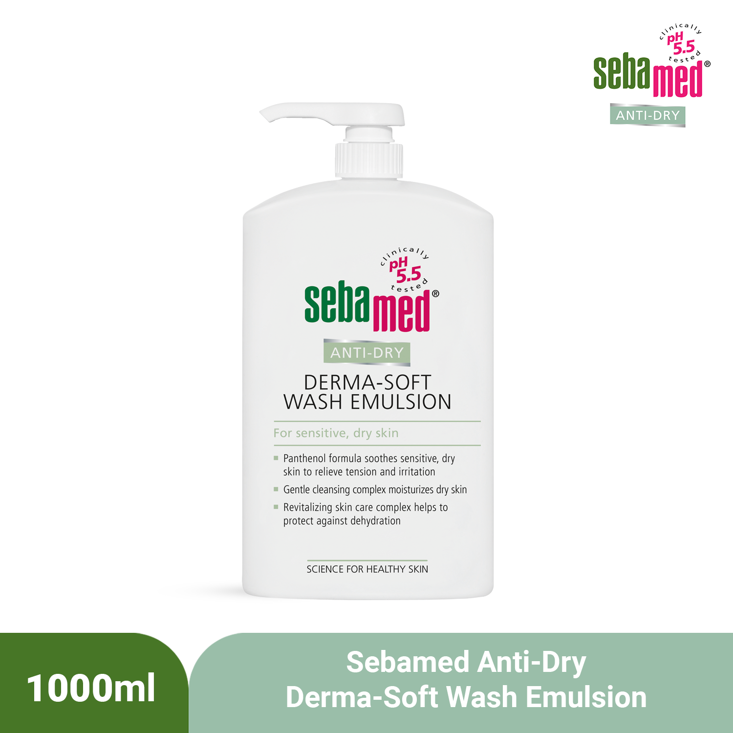 Jual [DEFECT BOX] SEBAMED ANTI-DRY Derma-Soft Wash Emulsion 1000ml ...