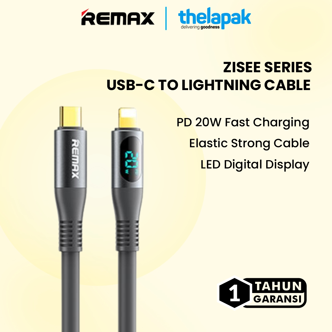 Jual REMAX RC C031 Kabel Type C To Lightning LED Digital Display PD 20W