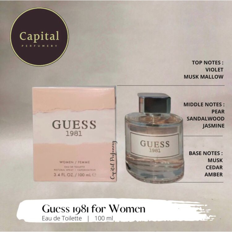 Jual Guess 1981 for Women Edp 100 ml | Shopee Indonesia